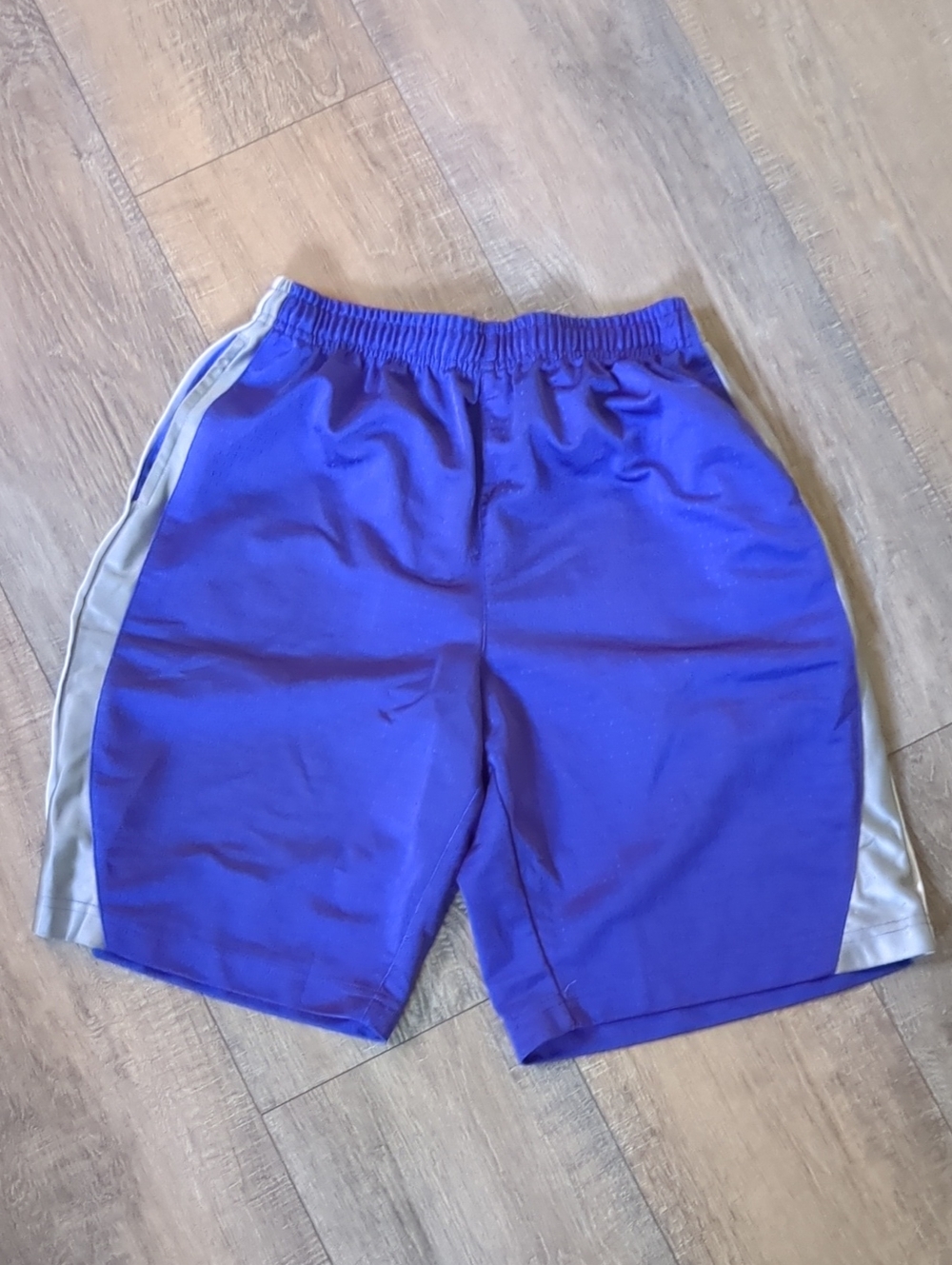 Purple And Silver Basketball Shorts